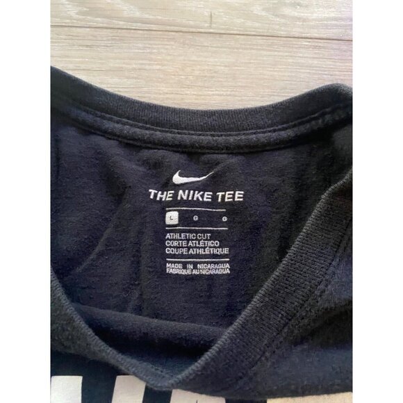 Savage Speed Nike Mens Activewear Short Sleeve T Shirt Black Crew Neck Dri Fit L - Picture 6 of 12